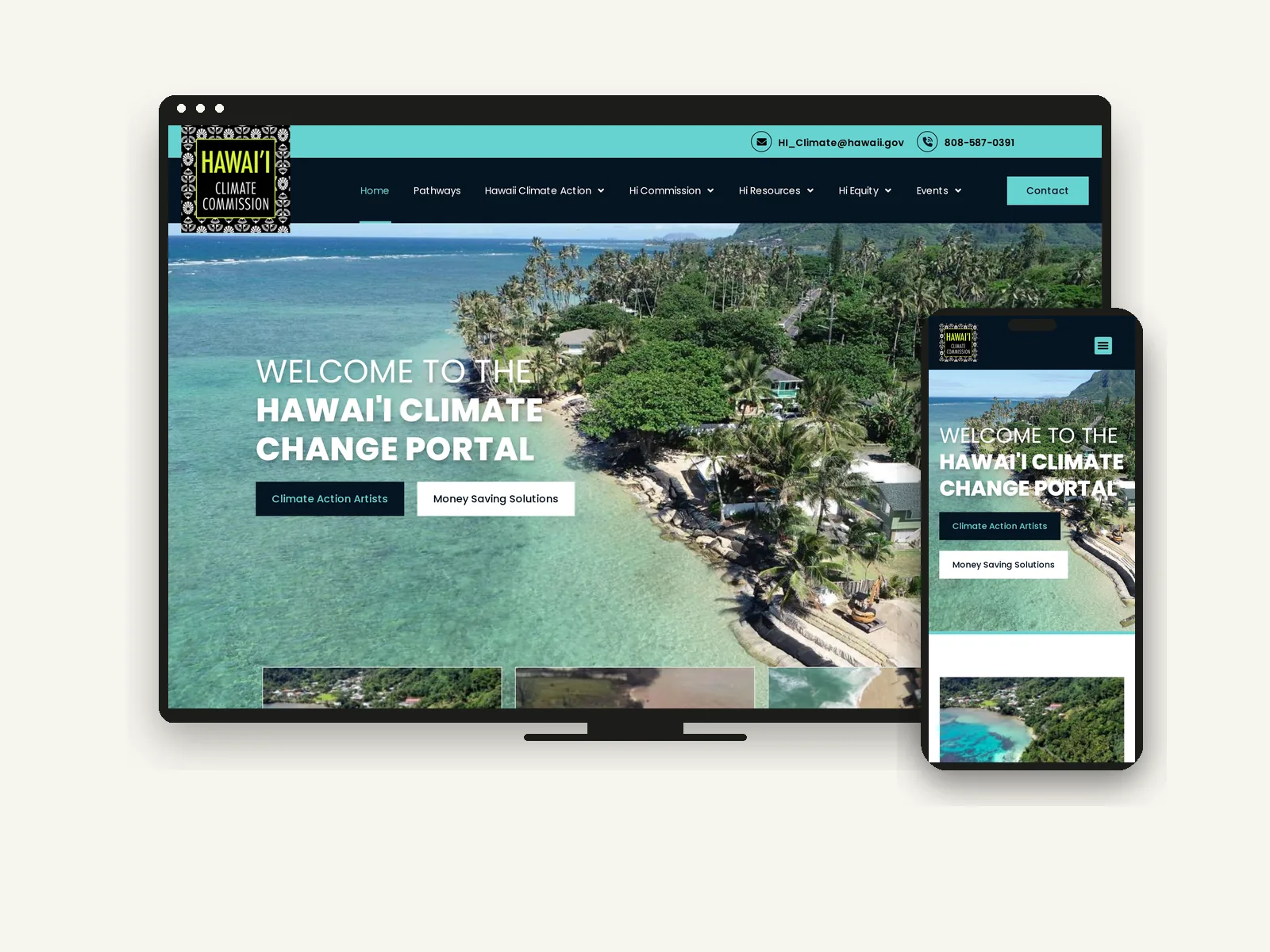 Hawai‘i Climate Change Portal website — climate.hawaii.gov