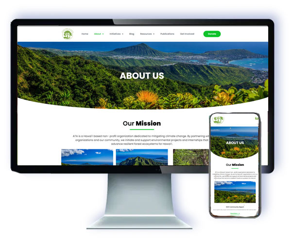 Aloha Tree Alliance — website by Webmaster Services Hawaii