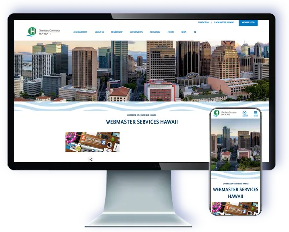 Chamber of Commerce Hawaii — website by Webmaster Services Hawaii