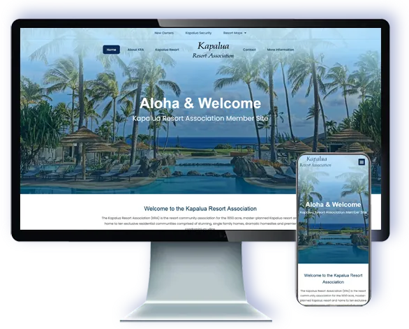 Kapalua Resort Association — website by Webmaster Services Hawaii