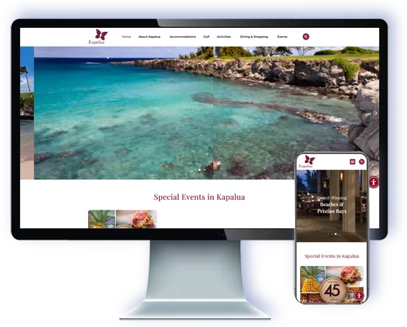 Kapalua — website by Webmaster Services Hawaii