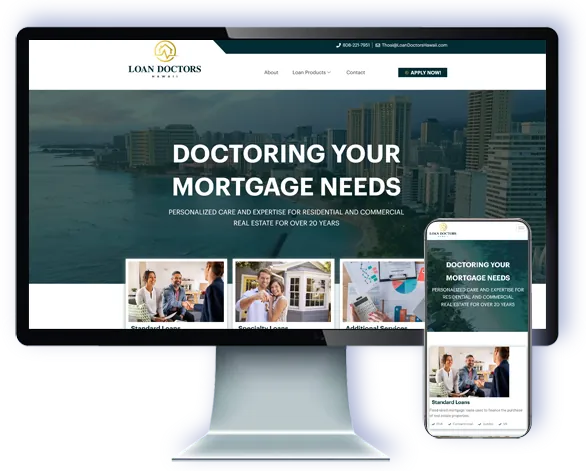 Loan Doctors — website by Webmaster Services Hawaii