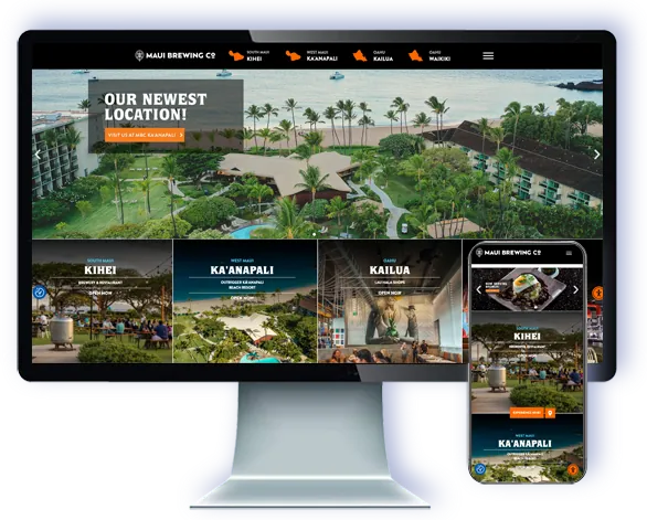 Maui Brewing Restaurant Group — website by Webmaster Services Hawaii
