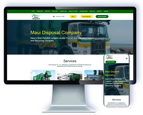 Maui Disposal — website by Webmaster Services Hawaii