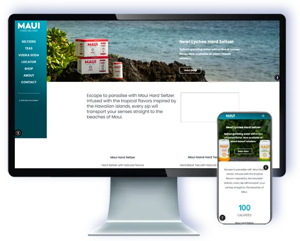 Maui Hard Seltzer — website by Webmaster Services Hawaii