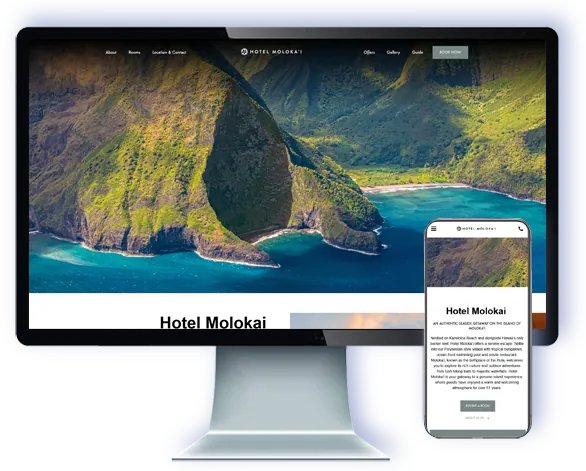 Hotel Molokai — website by Webmaster Services Hawaii