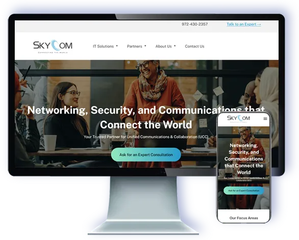 Skycom Global — website by Webmaster Services Hawaii